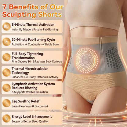 Us2026 Moringa& Berberine 4-In-1Micro Particle Sculpting& Fat-Burn Shorts