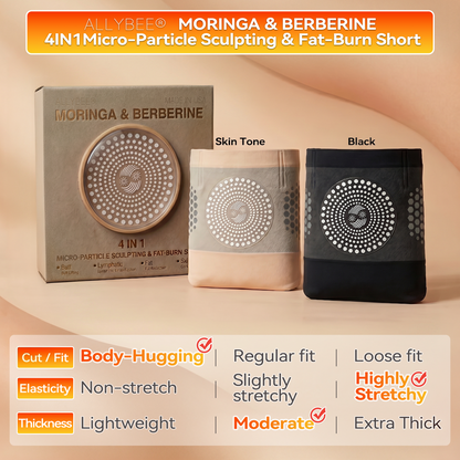 Us2026 Moringa& Berberine 4-In-1Micro Particle Sculpting& Fat-Burn Shorts