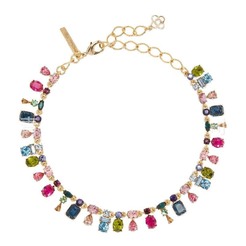 Colorful Crystal Charm Necklace