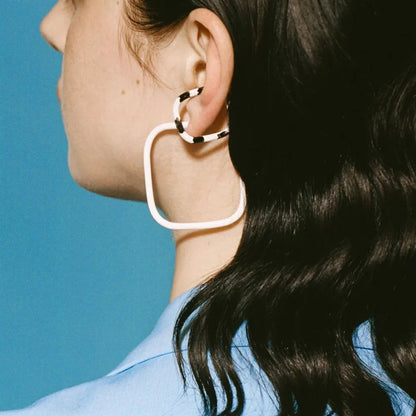 Geometric Square Hoop Earrings